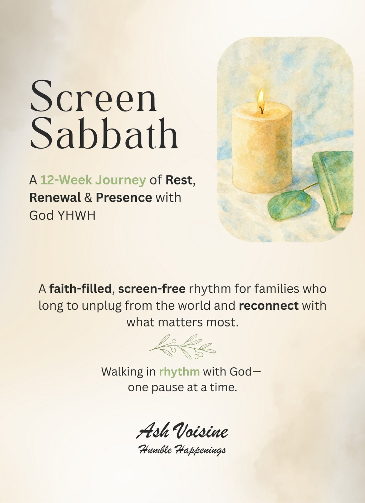 Screen Sabbath: A 12-Week Journey of Rest & Renewal (FREE)