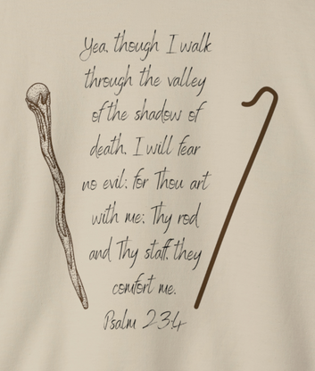 Psalms 23:4 Staff and Rod Sweater